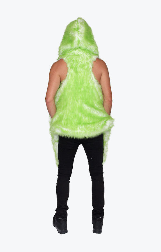 Men's Desert Warrior Vest in "Just the Tip Lime Green"