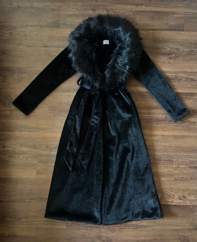 Women's Empress Coat in "Black Raven"