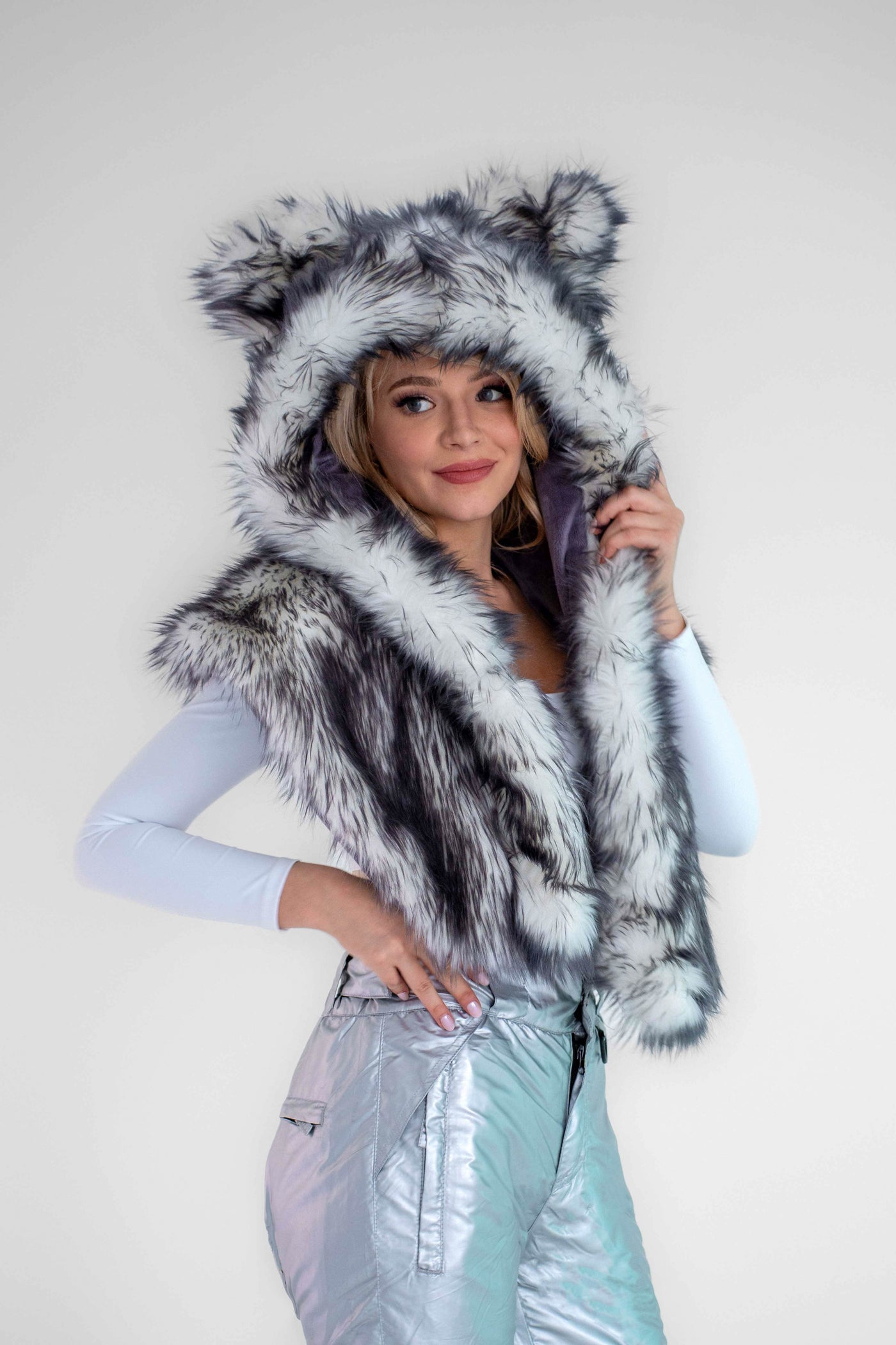 Wolf Hood in "Just The Tip-Gray"