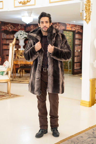 Men's Short Desert Warrior Coat in "Teddy"