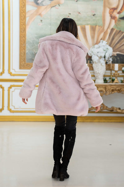 Women's Short Duchess Coat in "Plush Blush Pink" STOCK