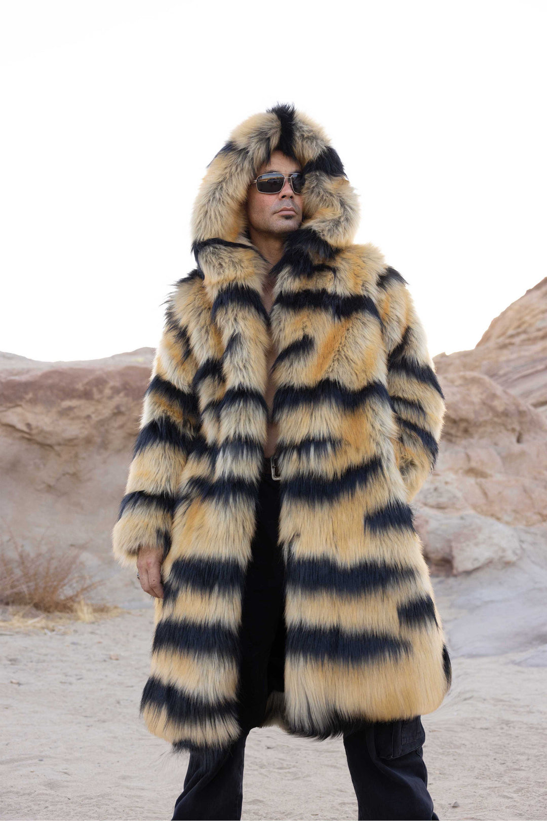 Handmade Faux hotsell Fur Tiger Hood