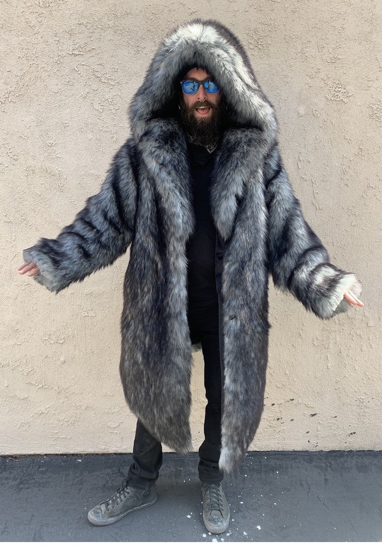 Fur hooded deals